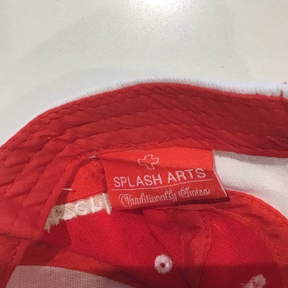 Switzerland stylish Red and White Men's Hat - Picture 9 of 9